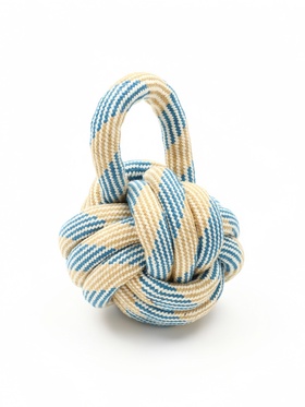 Игрушка для больших собак канатная «Огромный мяч с петлей», до 25 см, до 340 г