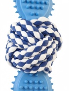 Игрушка для собак канатная «Мяч с костью», до 11 см, до 55 г, синяя 10941558