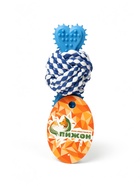 Игрушка для собак канатная «Мяч с костью», до 11 см, до 55 г, синяя 10941558