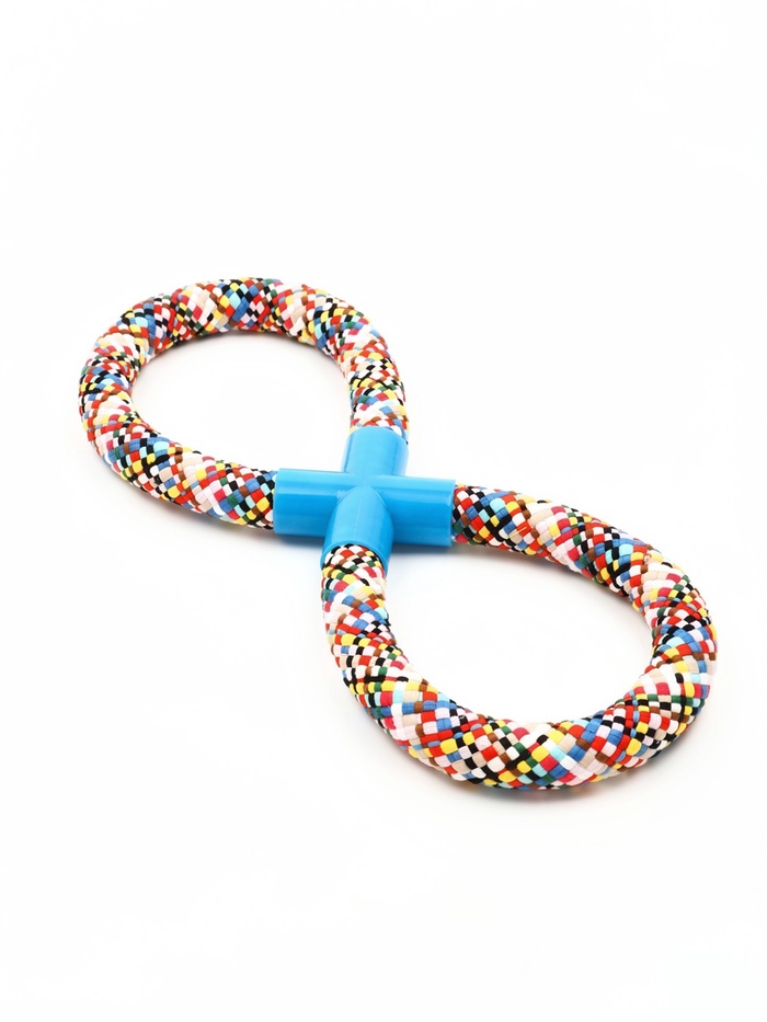 Игрушка для собак канатная «Восьмёрка», тренировочная, до 38 см, до 260 г - Фото 1