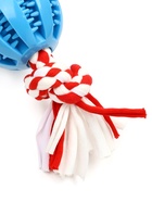 Игрушка для собак канатная «2 узла с мячом TPR», до 20 с, до 50 г - Фото 3