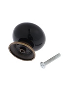 УЦЕНКА Ручка кнопка DOME Ceramics 003, керамическая, черная - Фото 3