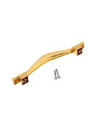 УЦЕНКА Ручка-скоба CAPPIO RSC018, цинк, м/о 128 мм, цвет золото - Фото 3