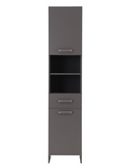 Шкаф - пенал для ванной комнаты «Пронто», 400×330×1850 мм, цвет графит - Фото 3