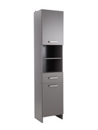 Шкаф - пенал для ванной комнаты «Пронто», 400×330×1850 мм, цвет графит - Фото 4