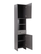 Шкаф - пенал для ванной комнаты «Пронто», 400×330×1850 мм, цвет графит - Фото 5