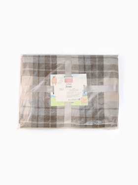 Плед VLADI home «Элис», размер 150×200 см, цвет серый, бежевый, коричневый