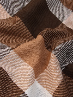 Плед VLADI home «Элис», размер 150×200 см, цвет белый, коричневый