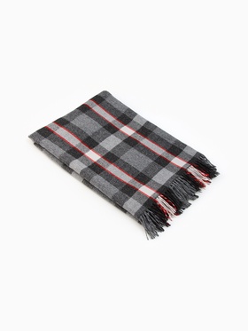 Плед VLADI home «Элис», размер 150×200 см, цвет красный, белый, серый