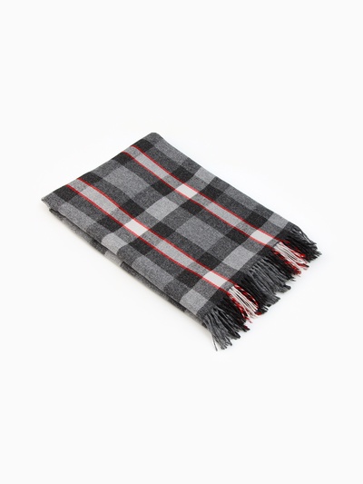 Плед VLADI home «Элис», размер 150×200 см, красный, белый, серый