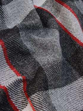 Плед VLADI home «Элис», размер 150×200 см, цвет красный, белый, серый