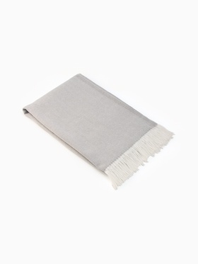 Плед VLADI home «Милан», размер 150×200 см, цвет белый, серый