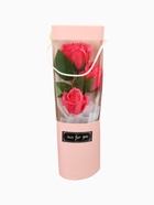 УЦЕНКА Букет из трех мыльных фуксия роз в колбе. - Фото 9