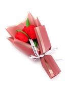 УЦЕНКА Букет из трех красных тюльпанов - Фото 4