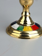 УЦЕНКА Подсвечник "Радуга" латунь, перламутр 7,5х7,5х14,5 см - Фото 5