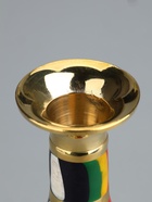 УЦЕНКА Подсвечник "Радуга" латунь, перламутр 7,5х7,5х14,5 см - Фото 6