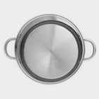 Кастрюля Катунь «Гретта», d=24 см, 9 л, капсульное дно, индукция, нержавеющая сталь, AISI - 201 - Фото 5