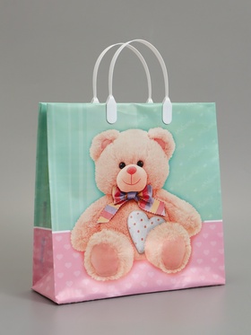 Пакет «Плюша», мягкий пластик, 30×30 см, 150 мкм