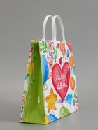 Пакет подарочный «Яркий», мягкий пластик, 30×30 см, 150 мкм - Фото 3