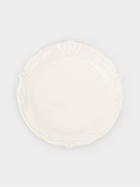 Тарелка Сrown, d=25.5 см, фарфор, белая