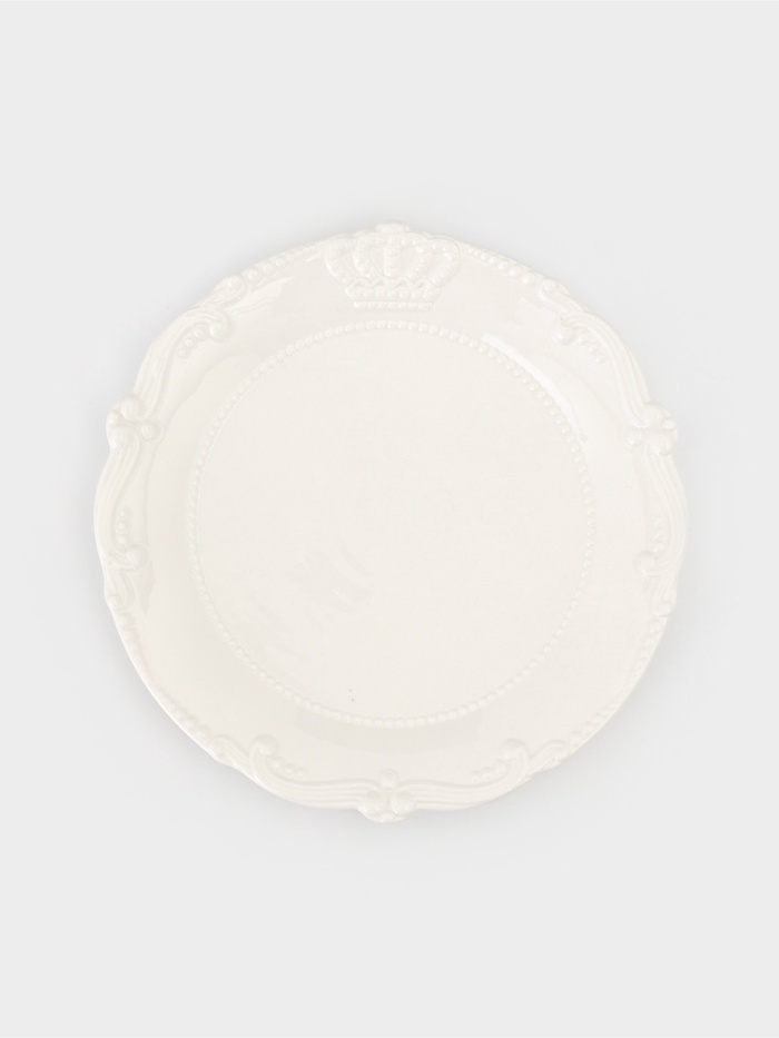 Тарелка Сrown, d=25.5 см, фарфор, белая
