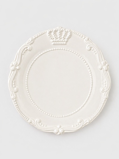 Тарелка Crown, d=15 см, фарфор, белая