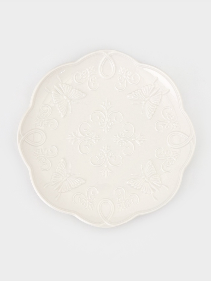 Тарелка Garden, d=25.5 см, фарфор, белая