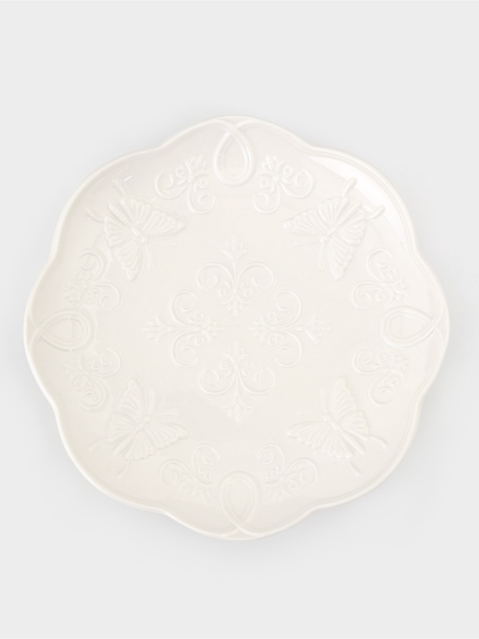 Тарелка Garden, d=20.5 см, фарфор, белая