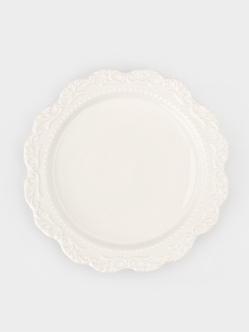 Тарелка Rome, d=22 см, фарфор, белая