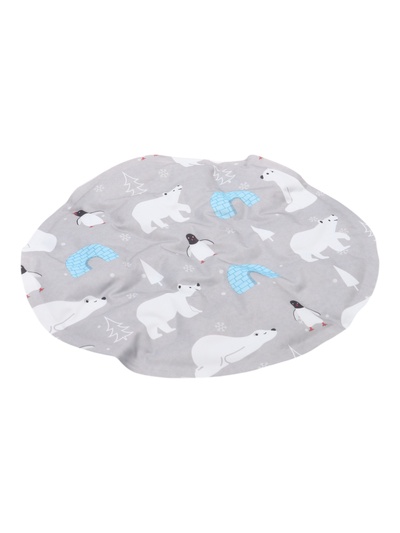 Коврик охлаждающий (гель),35×35 см, серый