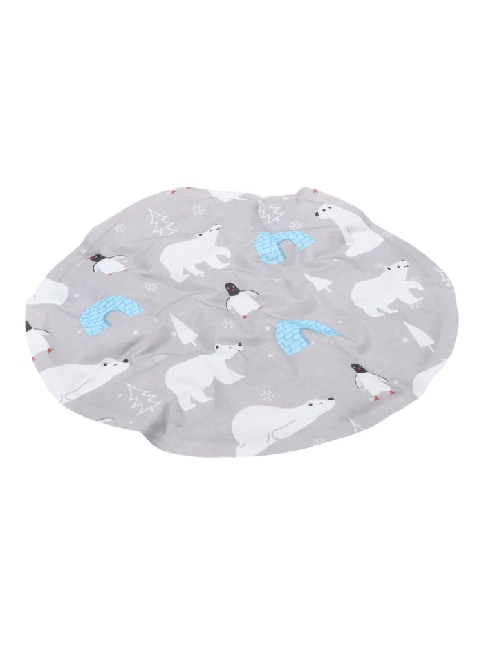 Коврик охлаждающий (гель),35×35 см, серый - Фото 1