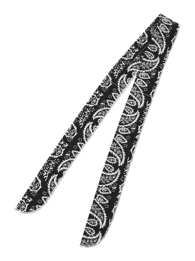 Бандана охлаждающая, полиэстер, гелевые шарики, чёрная