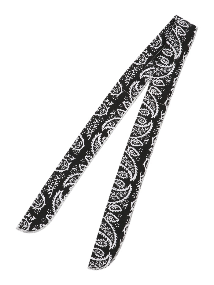 Бандана охлаждающая, полиэстер, гелевые шарики, чёрная - Фото 1