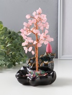 Подставка для благовоний «Карпы в фонтане у денежного дерева», 60 камней розовых, стелющийся дым, 7.5×9.5×16 см - фото 809620749