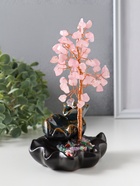 Подставка для благовоний «Карпы в фонтане у денежного дерева», 60 камней розовых, стелющийся дым, 7.5×9.5×16 см - фото 809620751