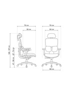 Компьютерное кресло Samur, 700×700×1280 мм, цвет черный/серый - Фото 3