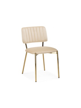 Стул для кухни Armond, на металлокаркасе, цвет бежевый/золотой