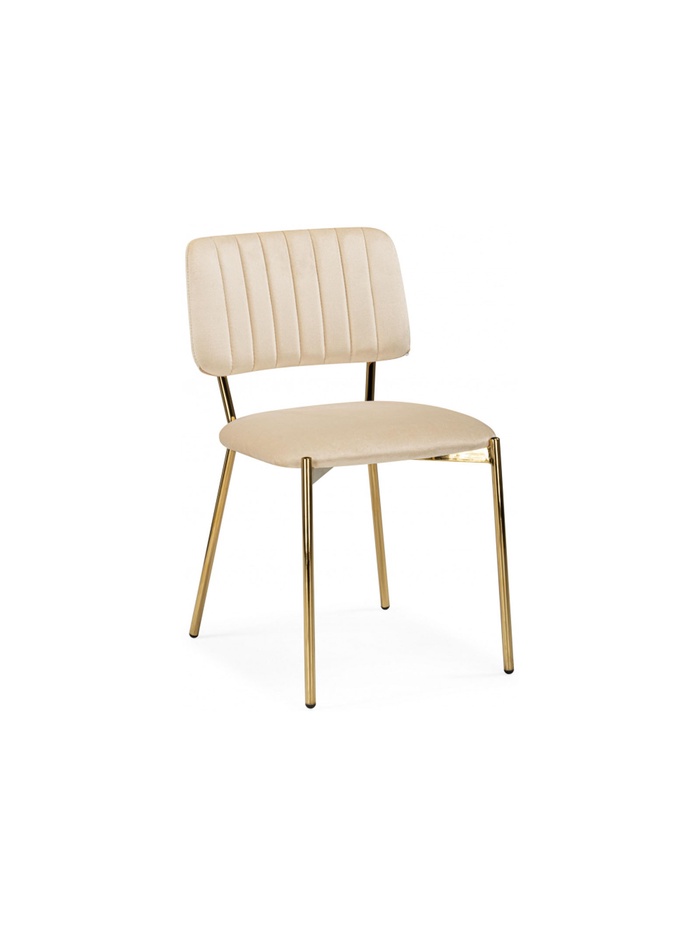 Стул для кухни Armond, на металлокаркасе, цвет бежевый/золотой
