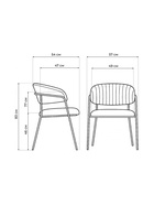 Стул для кухни Kamelia, на металлокаркасе, цвет бежевый/золотой - Фото 3