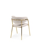 Стул для кухни Kamelia, на металлокаркасе, цвет бежевый/золотой - Фото 8