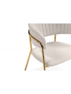 Стул для кухни Kamelia, на металлокаркасе, цвет бежевый/золотой - Фото 9