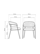 Стул для кухни Kamelia, на металлокаркасе, цвет светло-фиолетовый/золотой - Фото 3