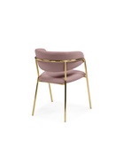 Стул для кухни Kamelia, на металлокаркасе, цвет светло-фиолетовый/золотой - Фото 8