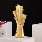 Кубок "Салют", булат, золотистый, керамика, 21 см - Фото 3
