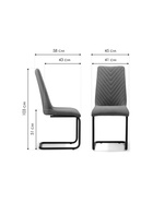 Стул для кухни «Лулла», на металлокаркасе, цвет чёрный/горчичный - Фото 2