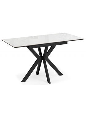 Стол кухонный керамический раздвижной «Гардинг», 1000(1300)×700×760 мм, цвет серый / черный