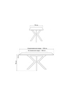 Стол кухонный керамический раздвижной «Гардинг», 1000(1300)×700×760 мм, цвет серый / черный - Фото 3