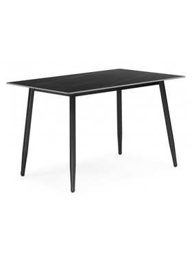 Стол Rion, 1200×800×750 мм, цвет черный мрамор/черный