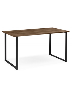 Стол кухонный деревянный «Лиман», 1400×800×750 мм, цвет дуб крафт табачный / черный матовый