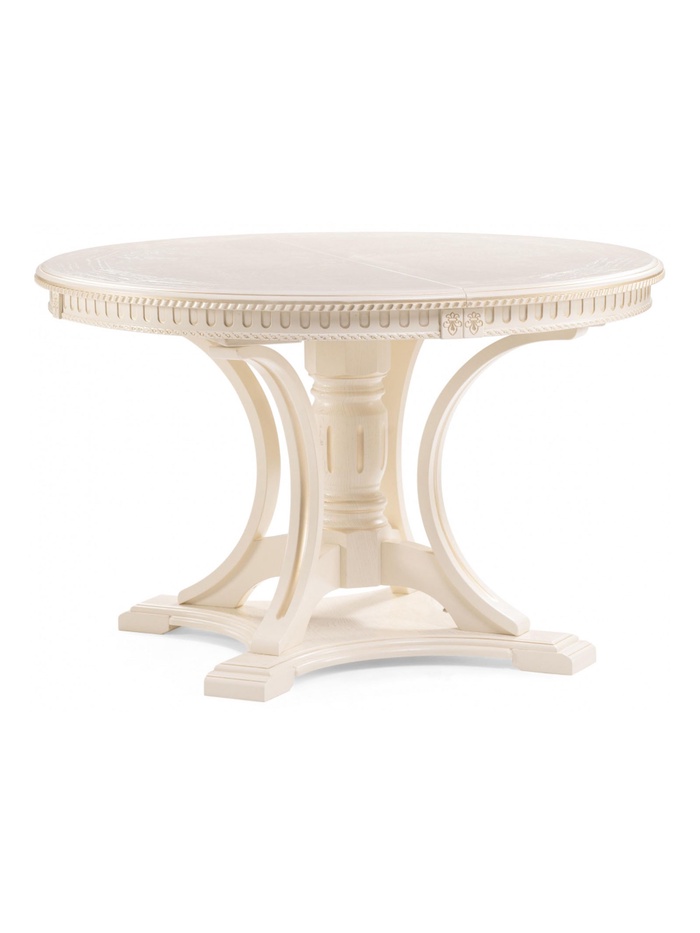 Стол кухонный деревянный раздвижной «Нозеан», 1200(1600)×1200×760 мм, цвет бежевый / золото